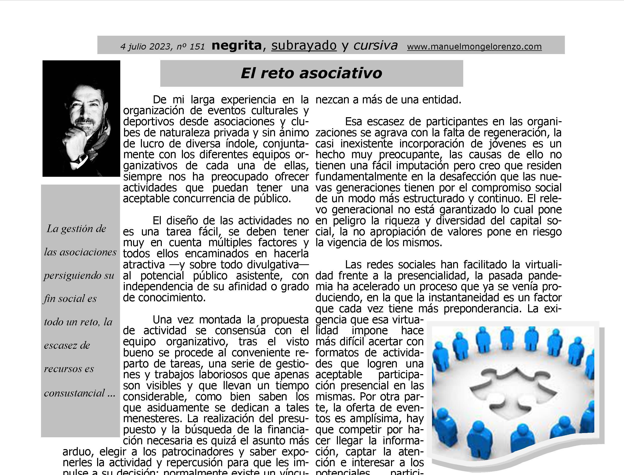 NSC 151 El reto asociativo